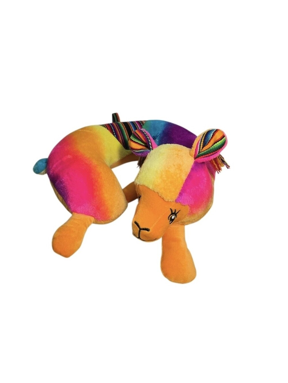 Travel Neck Pillow Llama U-Shape for Airplane Travel Road Trip Multicolor Peru